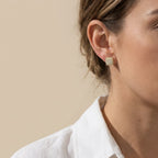 Square Pavé Cluster Stud Earrings