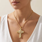 Oversized Cross Pendant Necklace